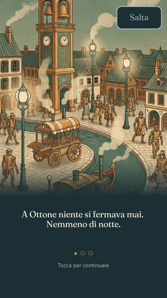Una tavola del prologo: la città di Ottone ferma